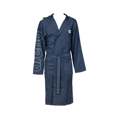 Халат мікрофібро Arena ZEAL PLUS BATHROBE navy-white 005308-201 фото