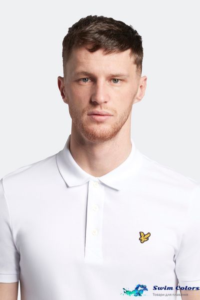 Чоловіче поло Lyle & Scott PLAIN POLO SHIRT white SP400VOG-626 фото