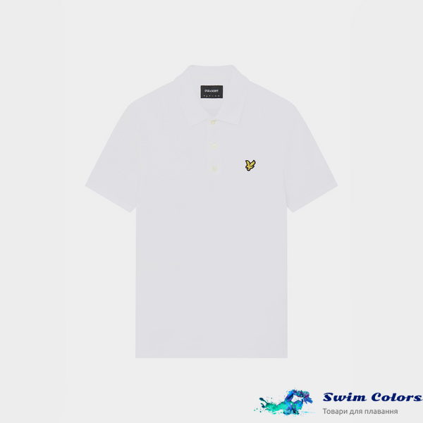 Чоловіче поло Lyle & Scott PLAIN POLO SHIRT white SP400VOG-626 фото