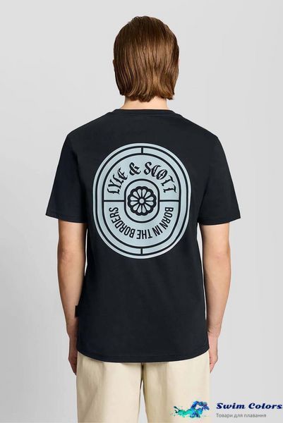 Чоловіче поло Lyle & Scott BORDERS LABEL GRAPHIC T-SHIRT TS2403V-Z271 фото