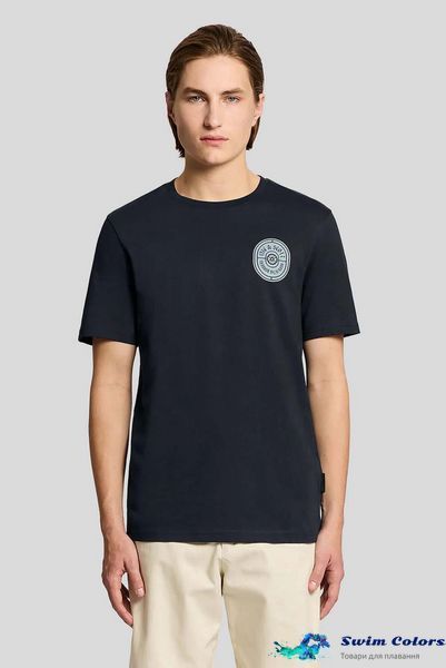 Чоловіче поло Lyle & Scott BORDERS LABEL GRAPHIC T-SHIRT TS2403V-Z271 фото