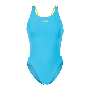 Жіночий купальник Arena SWIMSUIT TECH MULTI SOLID turquoise, yellow star 008054-820 фото