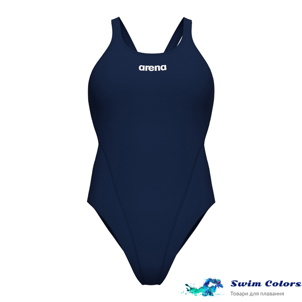 Жіночий купальник Arena TEAM SWIMSUIT SWIM TECH SOLID navy, white 004763-750 фото