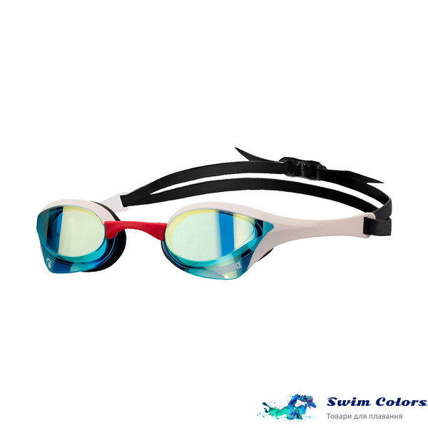 Окуляри для плавання Arena Cobra Ultra Swipe Mirror aqua-white-fireflow 002507-102 фото