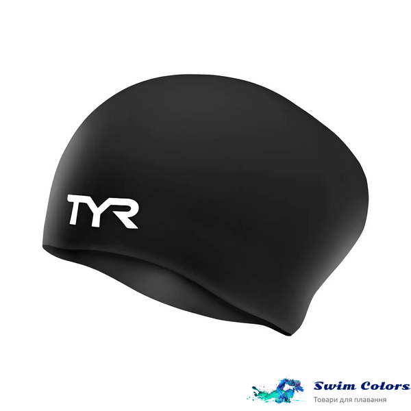 Шапочка для плавання TYR Long Hair Wrinkle Free Silicone Cap LCSL фото