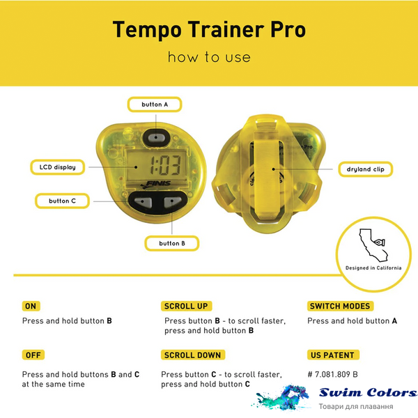 Метроном FINIS Tempo Trainer Pro SC1.05.120 фото