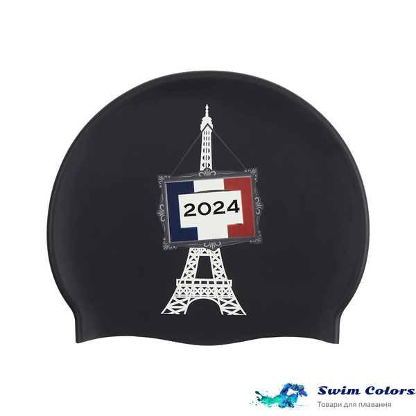 Шапочка для плавання Sporti Paris Eiffel Tower Silicone Swim Cap SCCS085 фото