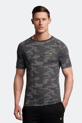 Чоловіча футболка Lyle & Scott JACQUARD TEE jet black marl TS1884SP-W155 фото