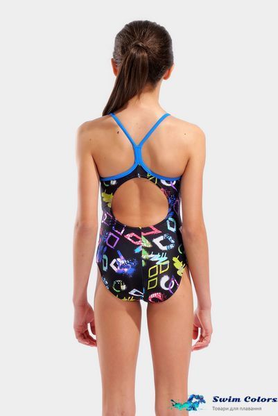 Дитячий купальник Arena GRAFFITI SWIMSUIT LIGHT DROP B multi black-blue china 010289-580 фото