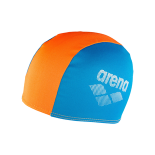Дитяча шапочка для плавання Arena POLYESTER II JR blue orange 002468-730 фото