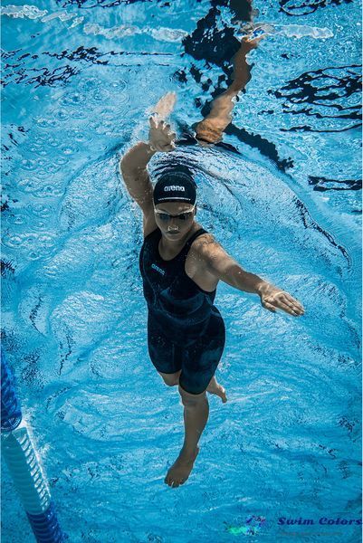 Жіночий комбінезон для плавання Arena VELOCE OB black, teal 011279-100 фото