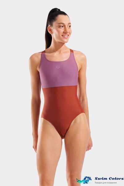 Жіночий купальник Arena SOLID SWIMSUIT RACER BACK marocco-valencia 011414-409 фото