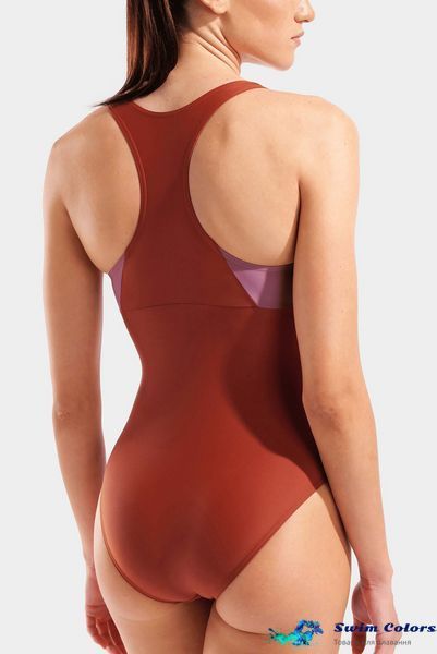 Жіночий купальник Arena SOLID SWIMSUIT RACER BACK marocco-valencia 011414-409 фото