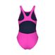 Дитячий купальник Arena TEAM SWIMSUIT SWIM TECH SOLID shocking pink-blue river 004764-908 фото 2