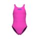 Дитячий купальник Arena TEAM SWIMSUIT SWIM TECH SOLID shocking pink-blue river 004764-908 фото 1