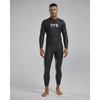 Гідрокостюм чоловічий TYR Men’s Hurricane Wetsuit Cat 1, Silver/Black HCAOM6A-043 фото