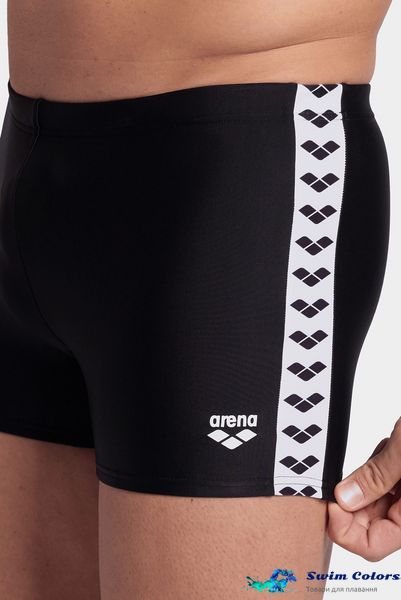 Плавки Arena MENS ARENA ICONS SWIM SHORT SOLID black white 005050-510 фото