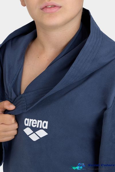 Халат дитячий мікрофібро Arena ZEAL PLUS JR navy-white 005309-201 фото