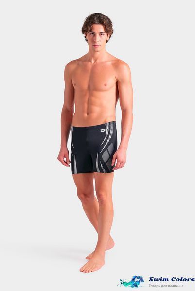 Чоловічі плавки Arena POSEIDONIA SWIM MID JAMMER black-white 009091-501 фото