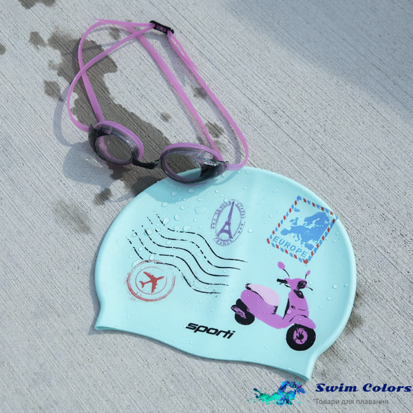 Шапочка для плавання Sporti x Gretchen Walsh Beep Beep! Silicone Swim Cap 8210303 фото