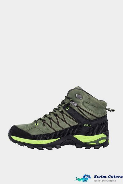 Чоловічі черевики CMP RIGEL MID TREKKING SHOES WP kaki-acido 3Q12947-02FP фото