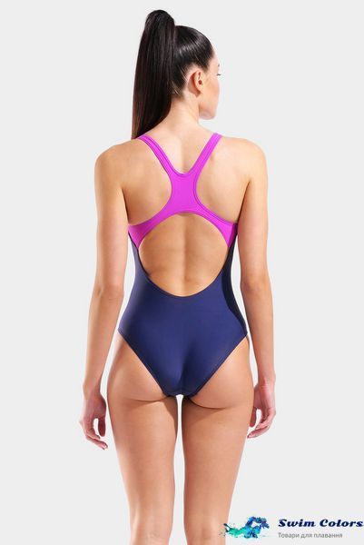 Жіночий купальник Arena KIKKO SWIMSUIT SWIM PRO BACK navy, very fuchsia 010807-790 фото