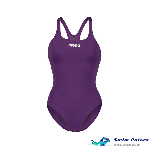 Жіночий купальник Arena TEAM SWIMSUIT SWIM PRO SOLID plum-white 004760-911 фото