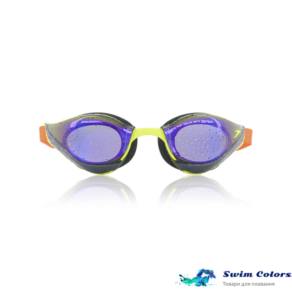 Окуляри Speedo Fastskin Pure Focus Mirror Salso/Atomic Lime/Violet Gold 8-7508031 (8-11778G785) фото