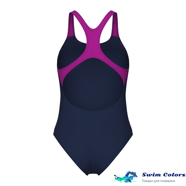 Жіночий купальник Arena KIKKO SWIMSUIT SWIM PRO BACK navy, very fuchsia 010807-790 фото