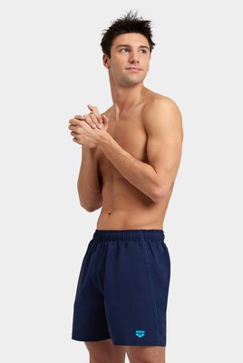 Чоловічі шорти Arena FUNDAMENTALS BOXER R navy-turquoise 006443-780 фото