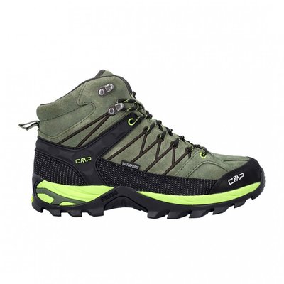 Чоловічі черевики CMP RIGEL MID TREKKING SHOES WP kaki-acido 3Q12947-02FP фото