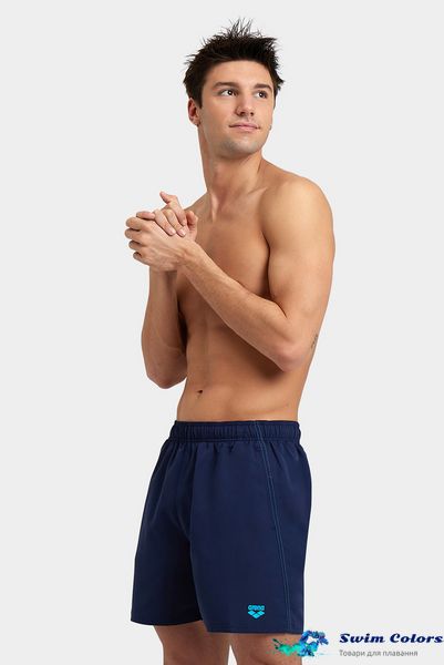 Чоловічі шорти Arena FUNDAMENTALS BOXER R navy-turquoise 006443-780 фото