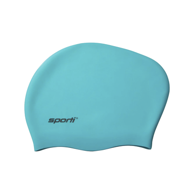 Шапочка для плавання Sporti Solid Long Hair Bun Silicone Swim Cap SCS144  фото