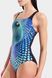 Жіночий купальник Arena PEACOCK SWIMSUIT SWIM PRO BACK multi green-black 011693-555 фото 3
