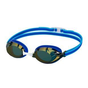Окуляри для плавання Speedo JUNIOR VANQUISHER 3.0 MIRROR Cobalt Pop/Cobalt/Gold Mirror 8-00475115334 фото