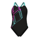 Жіночий купальник Arena GRAPHIC SWIMSUIT SWIM PRO L black, water 010809-580 фото 1