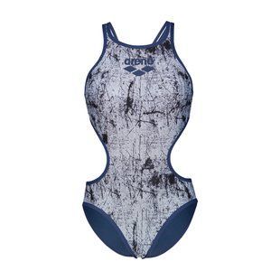 Жіночий купальник Arena ONE LACQUER ONE PIECE multi white-navy 010267-157 фото