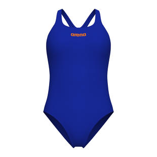 Жіночий купальник Arena TEAM SWIMSUIT SWIM PRO SOLID neon blue, team orange 004760-803 фото