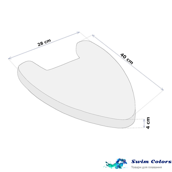 Дошка для плавання Aqua Speed ​​"A" BOARD 5645 синій Уні 40x28x4cм 165 фото