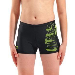 Дитячі плавки Arena TALES SWIM SHORT black-artic lime 009087-506 фото