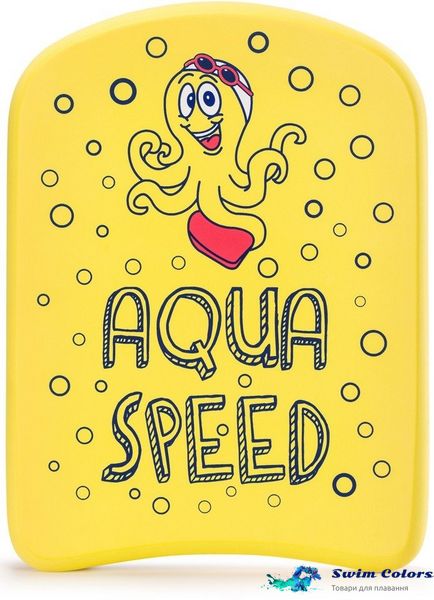 Дошка для плавання Aqua Speed KIDDIE Kickboard Octopus 6897 жовтий Діт 31x23x2,4cм 186-octopus фото