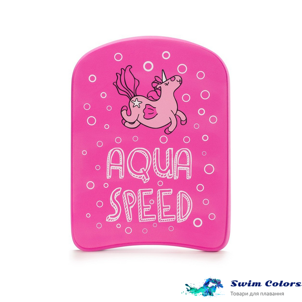 Дошка для плавання Aqua Speed ​​KIDDIE KICKBOARD Unicorn 6896 рожевий Діт 31x23x2,4cм 186-unicorn фото