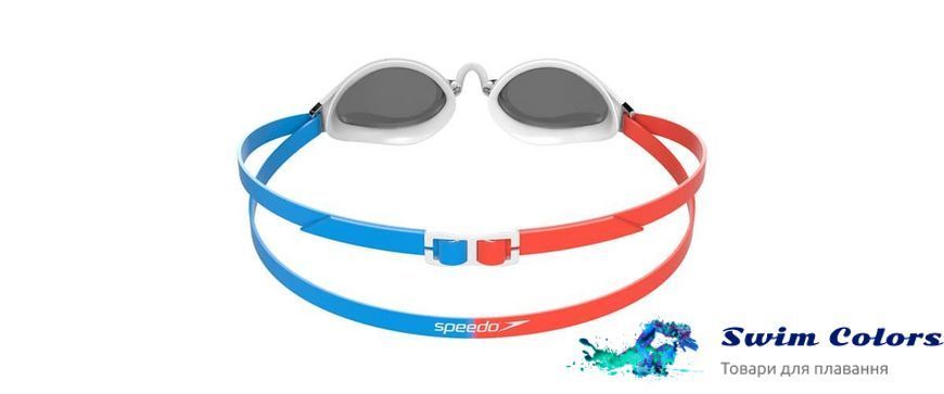 Окуляри для плавання Speedo FASTSKIN SPEEDSOCKET 2 Mirror Goggle Siren Red/Picton Blue/Smoke/Silver 8-1089717608 фото