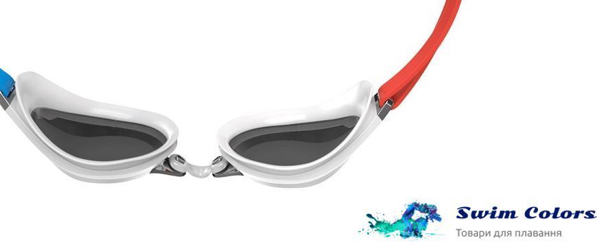 Окуляри для плавання Speedo FASTSKIN SPEEDSOCKET 2 Mirror Goggle Siren Red/Picton Blue/Smoke/Silver 8-1089717608 фото